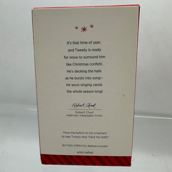 Hallmark Keepsake Ornament Tweety Looney Tunes Weady for Christmas Deck the Hall - Picture 11 of 13